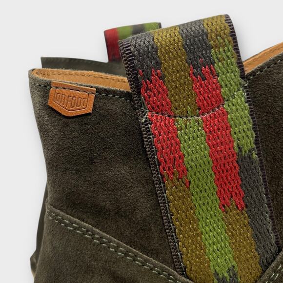 On Foot Silken Waterproof Suede Bootie in Khaki Size 38 NEW - Picture 10 of 13